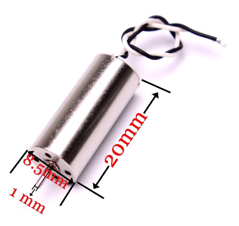 YoungRC 8520 Coreless Motor 8.5 x 20mm Brushed Motors + 55mm CW CCW Propeller for DIY Micro QX95 QX110 Quadcopter RC Drone - Image 3